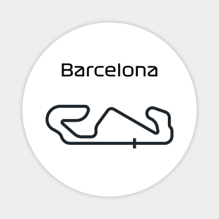 F1 barcelona track design Magnet